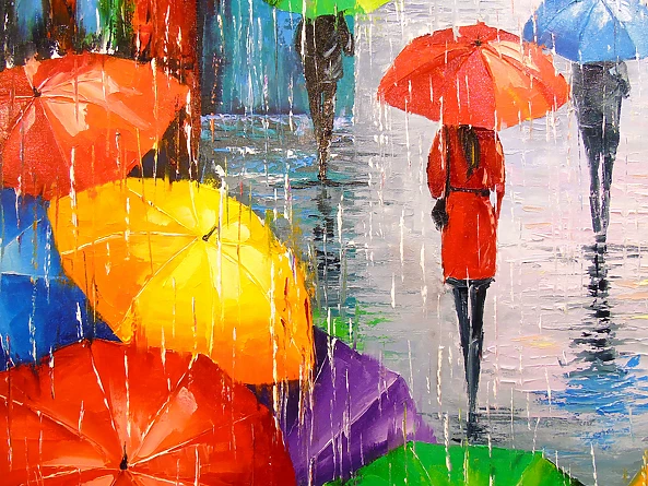 Olha Darchuk - A bright melody of rain in the city
