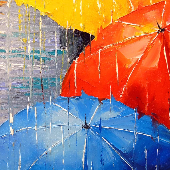 Olha Darchuk - A bright melody of rain in the city