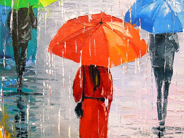 Olha Darchuk - A bright melody of rain in the city