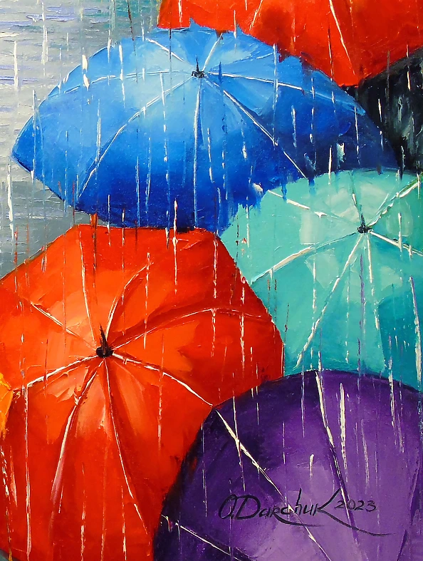 Olha Darchuk - A bright melody of rain in the city