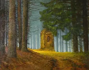 Tadeusz Gazda - The shrine in the mountain forest