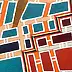 federico cortese, A city divided, Obraz olejny - papier, 35 x 30
