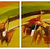 Dorota Łaz - Abstraction in yellows diptych
