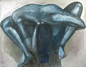 Alina Raczkiewicz Bęc - The figure with blue hair
