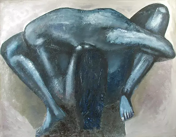 Alina Raczkiewicz Bęc - The figure with blue hair