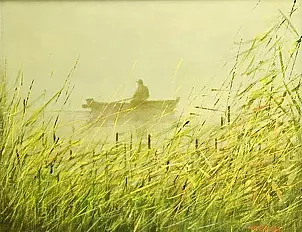 Tadeusz Gazda - Rybak i szuwary