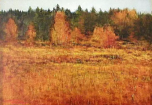 Tadeusz Gazda - Golden landscape
