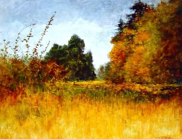 Tadeusz Gazda - Pejzaż z Łęczeszyc