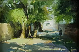 Renata Rychlik - Landscape with a nun