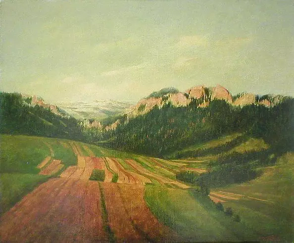 Tadeusz Gazda - Pejzaż ze skałami