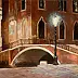 Urszula Nieborak - Die Brücke aus dem Zyklus von Venedig bei Nacht