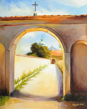 Renata Rychlik - Monastery gate, Bielany in Cracow