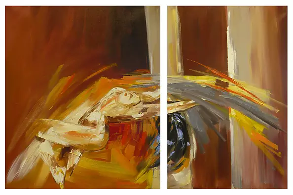 Dorota Łaz - Akt dyptyk