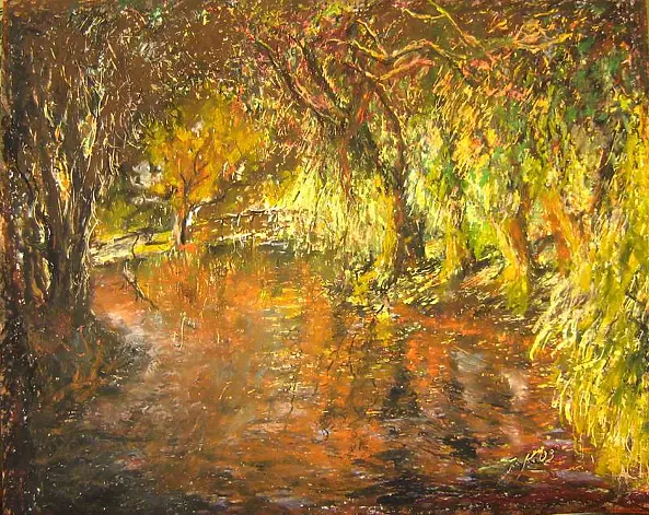 Janusz Kawecki - Staw jesienią