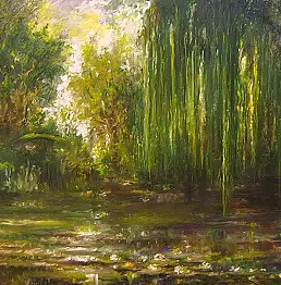 Janusz Kawecki - Staw w blasku słońca