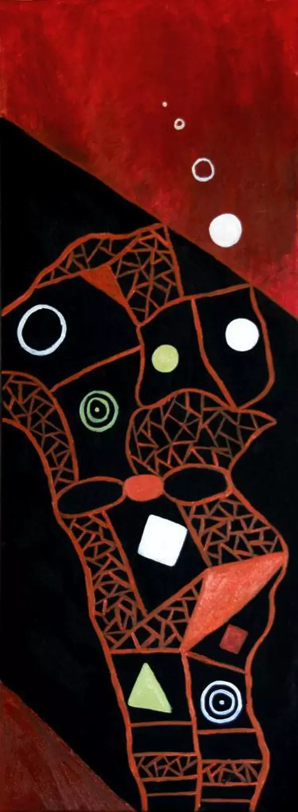 Justyna Kossela - Abstraction red and black