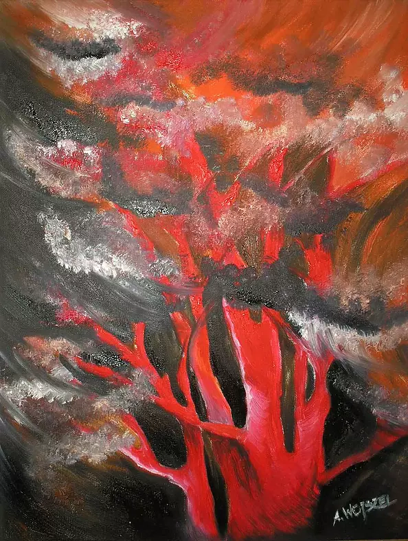 Anna Wojszel - red tree