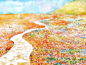   - Road through the spring