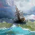 Veronika Bednarova - A ship in the stormy sea