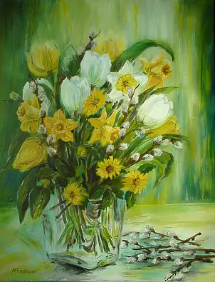 Maria Roszkowska - Wiosenny bukiet