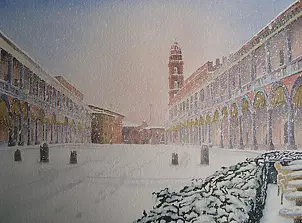 Silvano Drei - Zaśnieżony plac