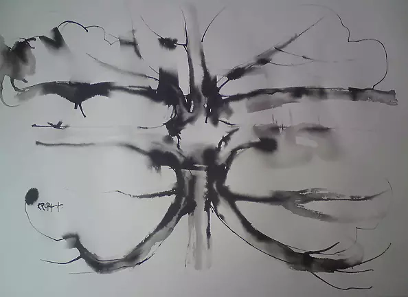 Alfred Freddy Krupa - A tree and its reflexion