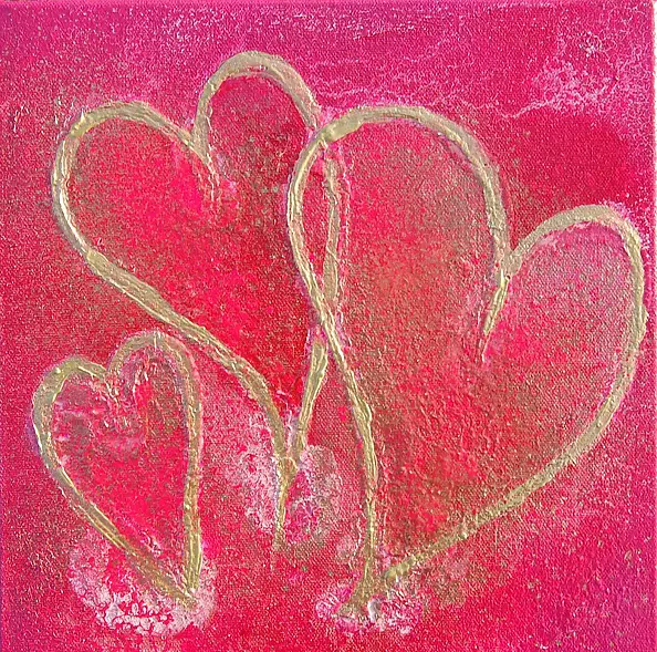 Rachel McCullock - A trio of hearts 2