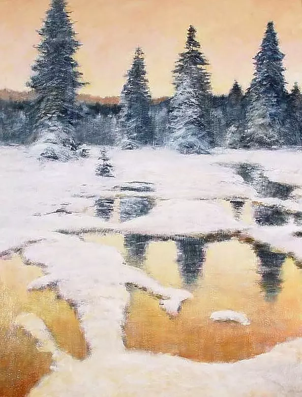 Tadeusz Gazda - Vertical winter landscape