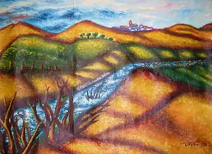   - Landscape with train