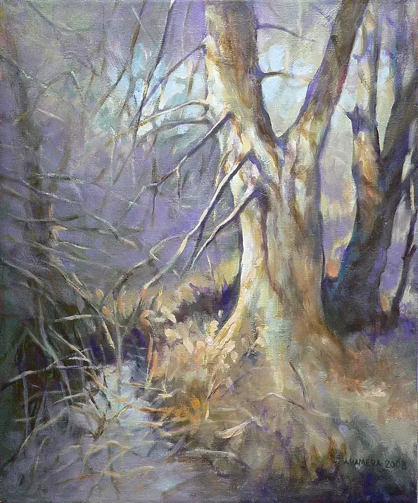 Andrzej Hamera - purple landscape