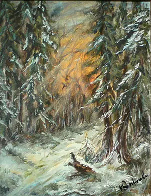 Maria Roszkowska - winter forest