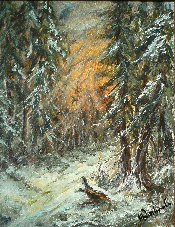Maria Roszkowska - winter forest