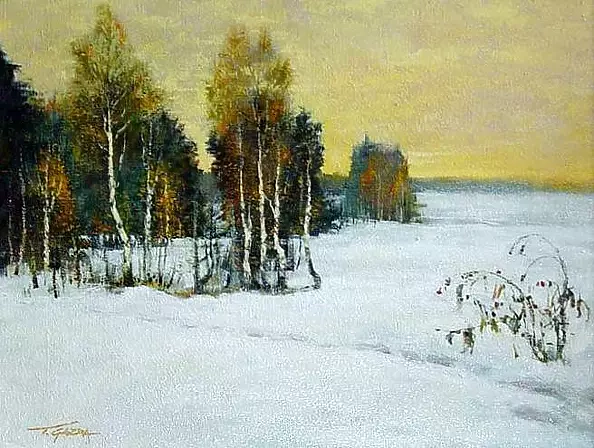 Tadeusz Gazda - winter Landscape