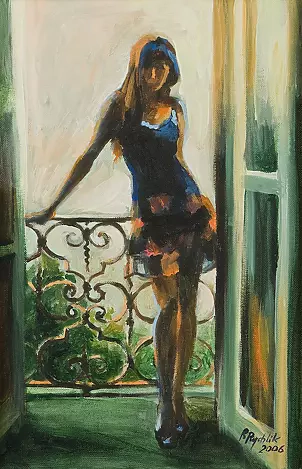 Renata Rychlik - The woman at the railing