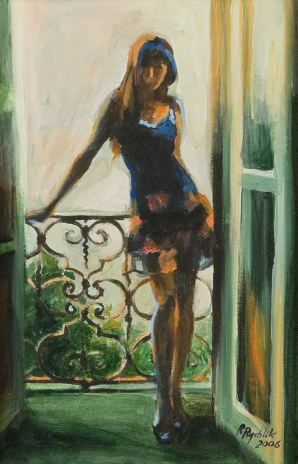 Renata Rychlik - The woman at the railing