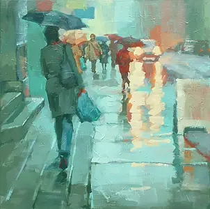 Renata Domagalska - Lady with umbrella