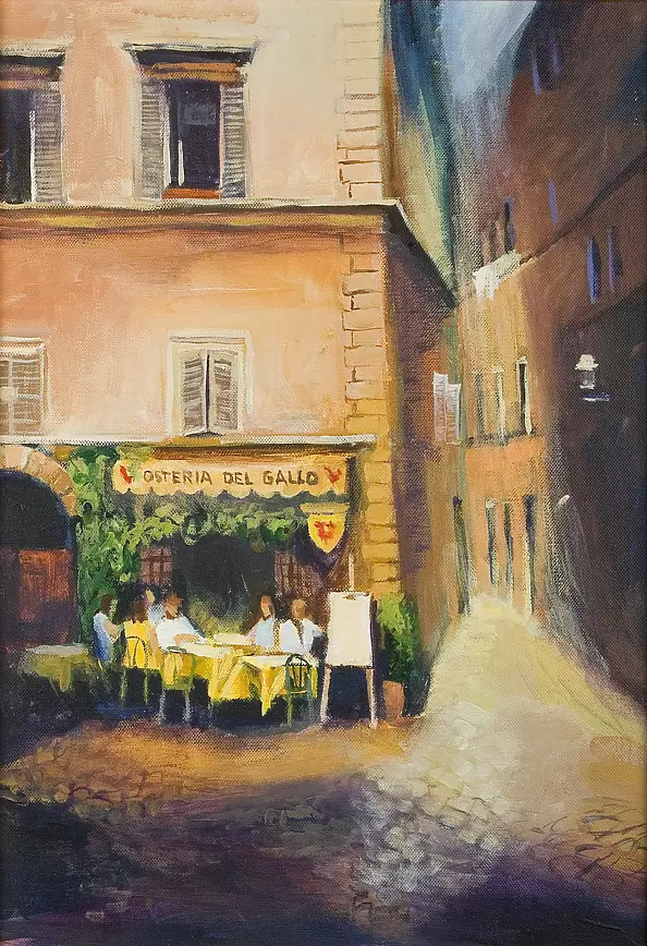 Renata Rychlik - Yellow cafe in Rome