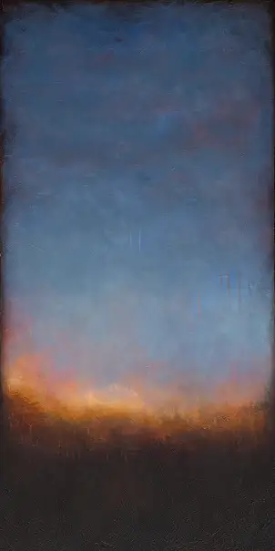 Łukasz Olek, Above The Light, Obraz akrylowy - płótno, 50 x 100