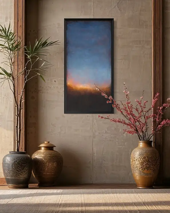 Łukasz Olek, Above The Light, Obraz akrylowy - płótno, 50 x 100