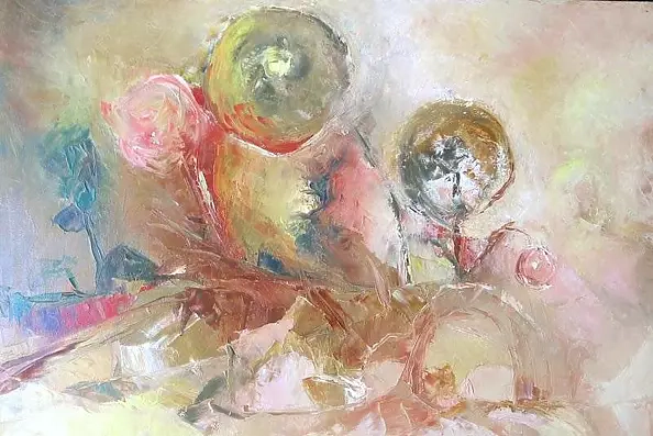 Anna Wąsikiewicz - Landscape abstract I- lollipops