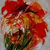 Mario Zampedroni -  Абстрактный красный цветочный 2002