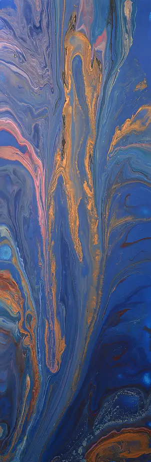 Jacek Rutkowski, Estratto 240510, Dipinto acrilico - tela, 40 x 120