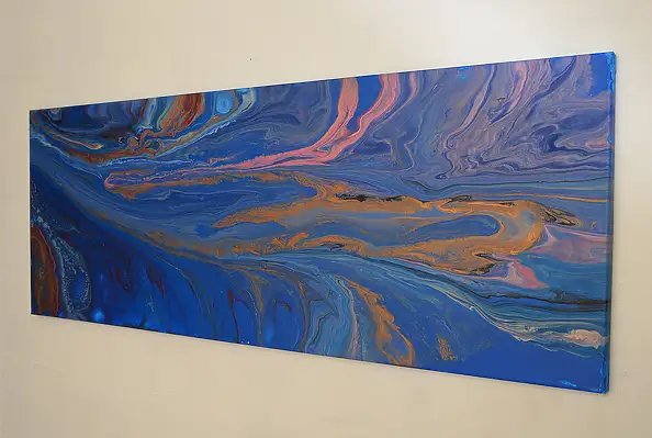 Jacek Rutkowski, Estratto 240510, Dipinto acrilico - tela, 40 x 120