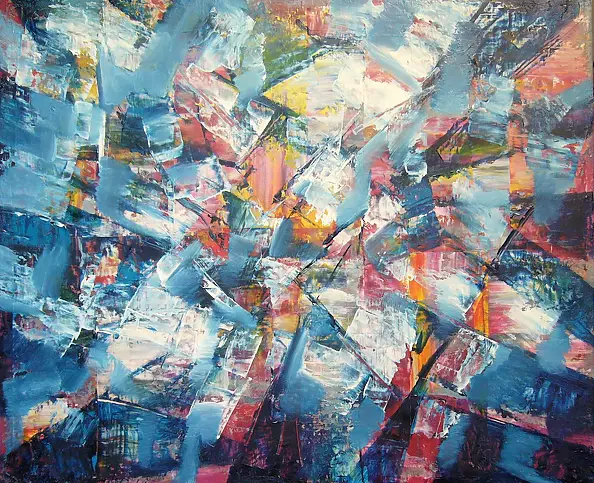 Kazimierz Komarnicki - Blue Abstraction space