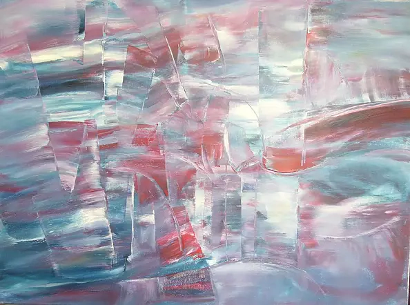 Kazimierz Komarnicki - Abstrakcja Czerwone Wino