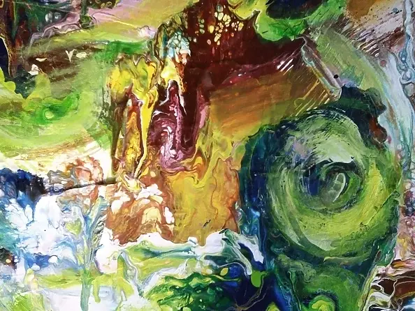 Anna Borcz - Abstrakcja - Dotyk wody