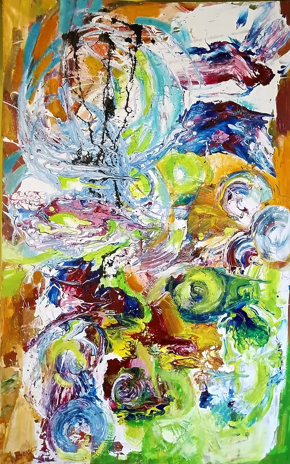 Anna Borcz - Abstrakcja - Dotyk wody