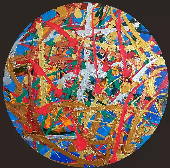 Edward Dwurnik - Astrazione - PITTURA A OLIO