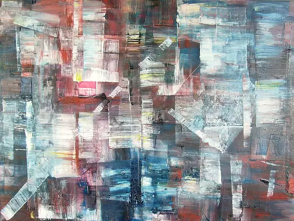 Kazimierz Komarnicki - Abstrakcja W blasku księżyca II