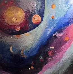 Anzhela Tistyk, Abstraktion, Ölbild - Leinwand, 150 x 200